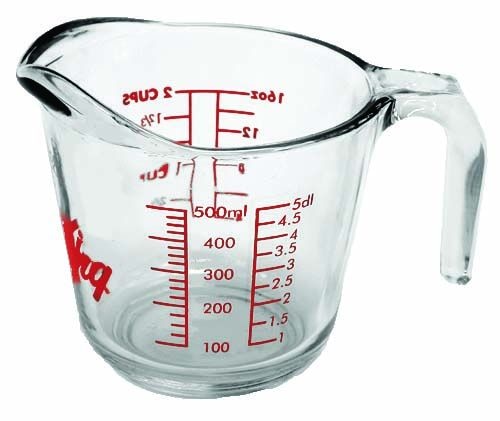 Oven Originals Glass Measuring Cup, 500-ml B8