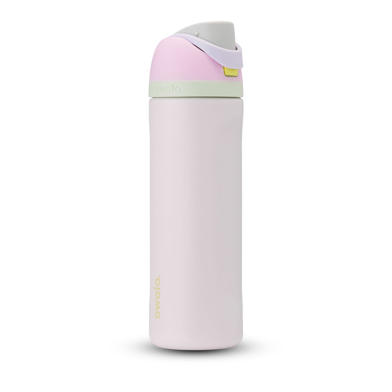Owala FreeSip Stainless Steel Insulated Portable Reusable Water Bottle, 24-oz, Various Colours, with Built-in Straw C8
