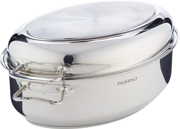 PADERNO 18/10 Stainless Steel Multi-Roaster with Removable Rack, 50.3 x 18cm E4