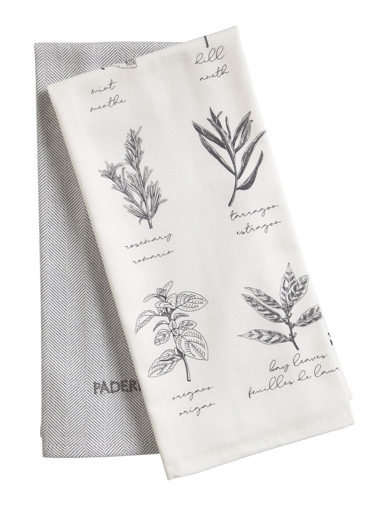 PADERNO All-Purpose Vegetable-Print Cotton Kitchen Towels, 2-pk E8