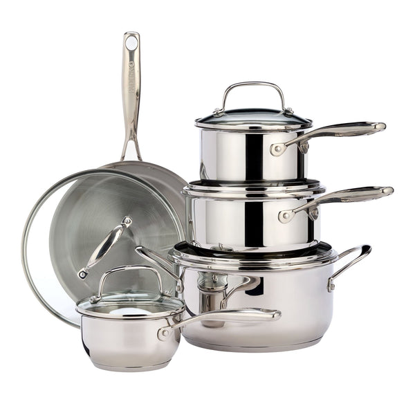 Paderno Classic 10 piece Stainless Steel Cookset V5