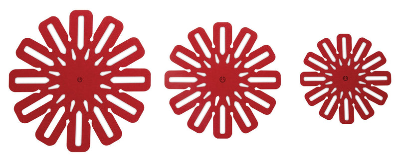 PADERNO Classic Cookware Protectors for Pots and Pans, Red, 5-pc Z7