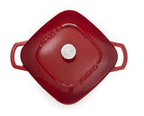 PADERNO Dutch Oven, Durable Cast Iron, Oven Safe, Red, 6.5qt