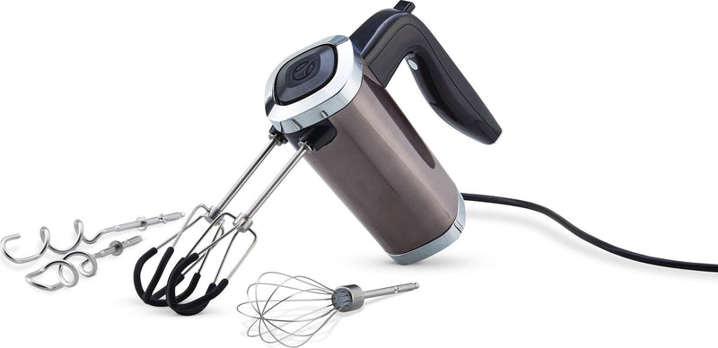 PADERNO High Power 10-Speed Hand Mixer, Black Stainless Steel A0