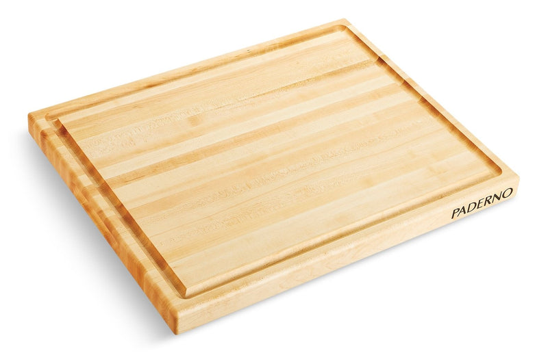 PADERNO Maple Hardwood Cutting Board, Grip Handles, 16 x 20-in G7