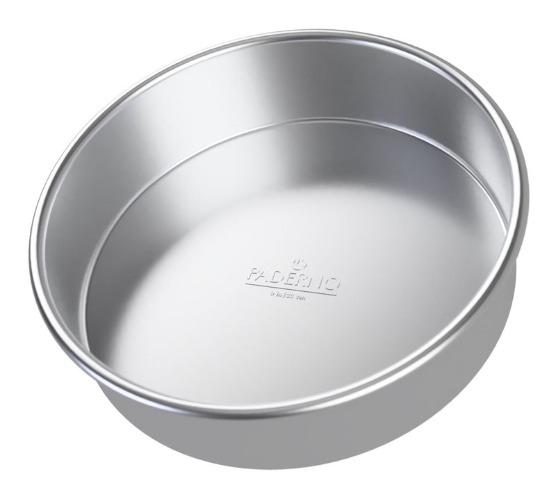 PADERNO Professional Uncoated Aluminum Round Cake Pan, 9-in L0