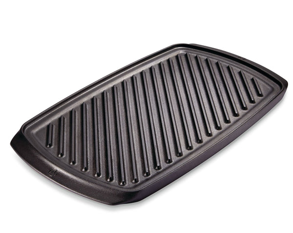PADERNO Signature Cast Iron Reversible Grill & Griddle, BBQ & Oven Safe, Black, 20-in x 10-in L3