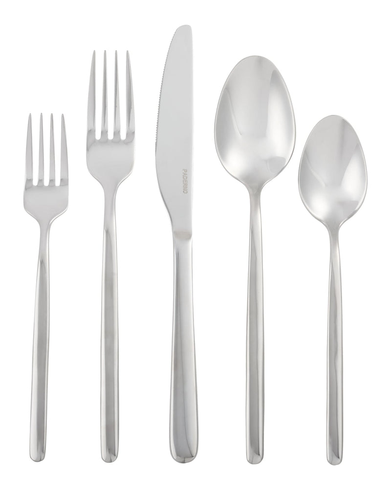 PADERNO Slim Rounded Handle Flatware Set, Serves 12, 60-pc B6