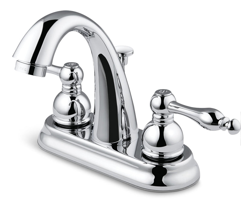 Peerless Double Handle Curved Spout 4-in Centreset Bathroom Sink Faucet, Chrome I9