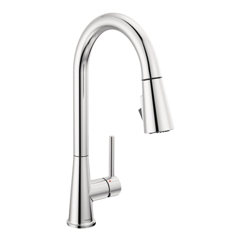 Peerless Precept Single Lever Pull Down Kitchen Faucet with POWERinse, Chrome R3