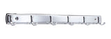 Peerless Stainless Steel 6-Hook Rail, Chrome, 19-in
