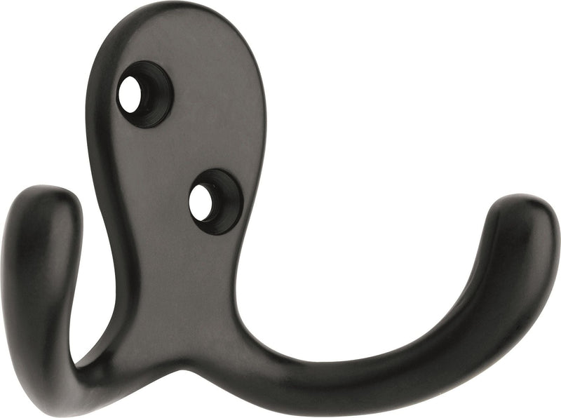 Peerless Stainless Steel Single Double Prong Robe Hooks, Assorted Colours, 4-pk R2
