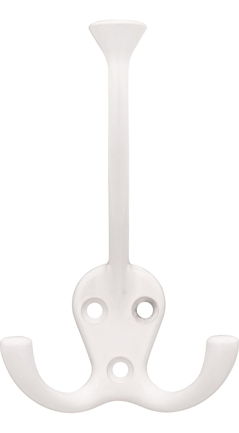 Peerless Stainless Steel Single Tri-Hooks, White, 3-pk I2