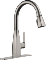 Peerless Xander Single Handle High Arc Pull-Down Kitchen Faucet, Stainless Steel