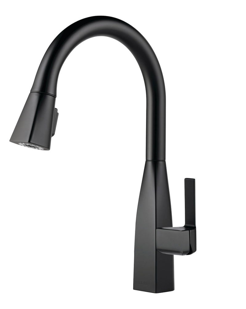 Peerless Xander Single-Handle Pull-Down Kitchen Faucet, Black Y9