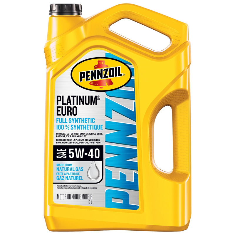 Pennzoil Platinum Euro 5W40 Synthetic Engine/Motor Oil, 5-L M0