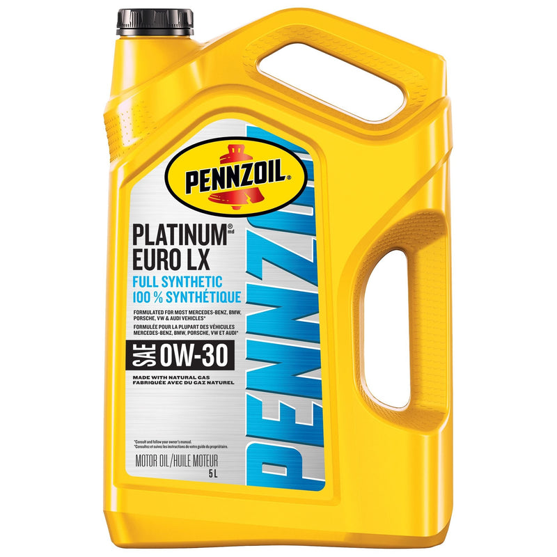 Pennzoil Platinum Euro LX 0W30 Synthetic Engine/Motor Oil, 5-L X5