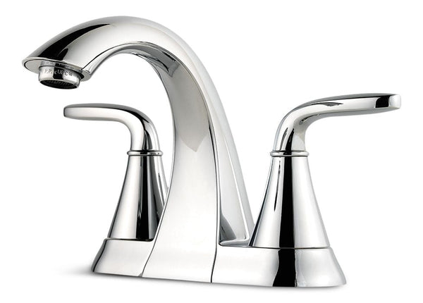 Pfister Pasadena Double Handle 4-in Centreset Bathroom Sink Faucet, WaterSense Certified, Chrome G6