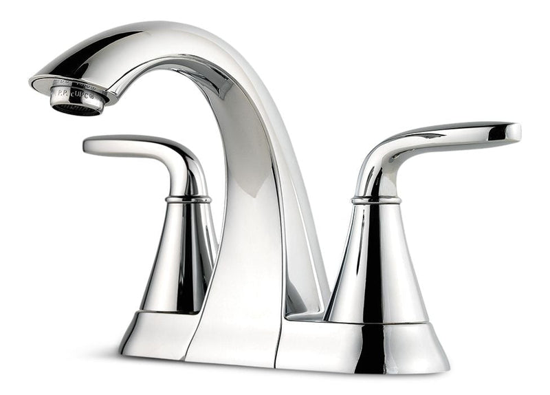 Pfister Pasadena Double Handle 4-in Centreset Bathroom Sink Faucet, WaterSense Certified, Chrome G6