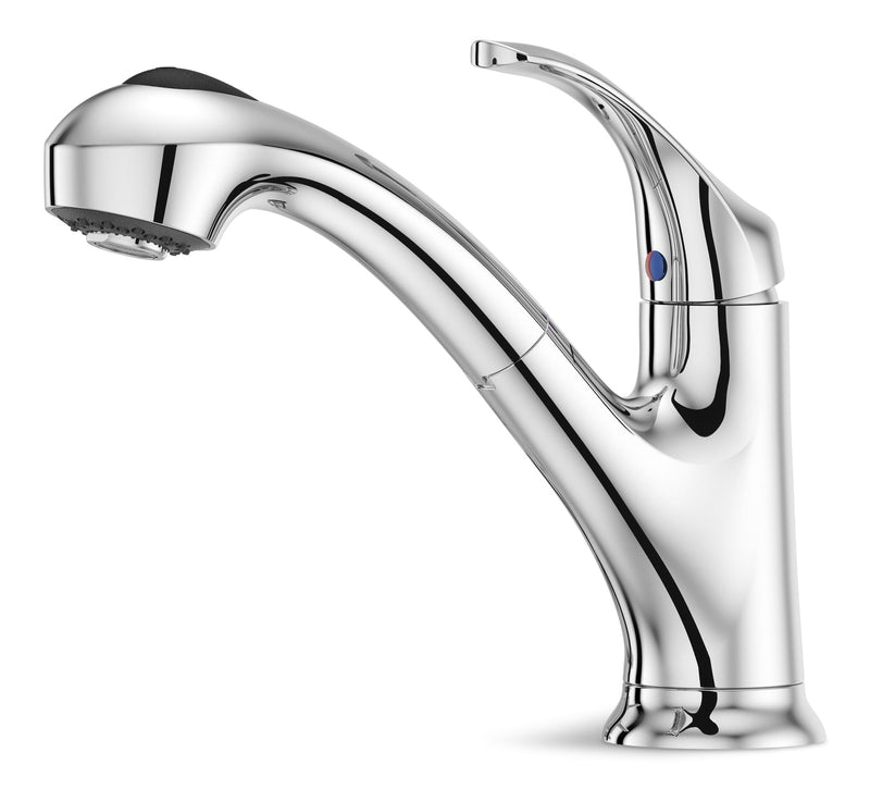 Pfister Shelton Single Handle Pull Out Kitchen Faucet, Chrome V1