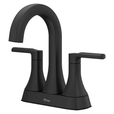 Pfister Vaneri 4-in Centreset Bath Faucet, Matte Black U1