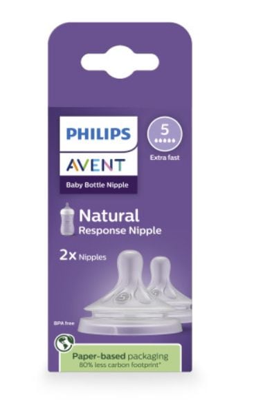 Philips Avent Response Nipple Flow 5 for 6M+, 2-pk R5