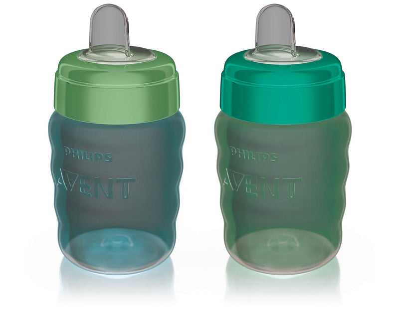 Philips Avent Soft Sippy Cup, Blue/Green, 2-pk E6