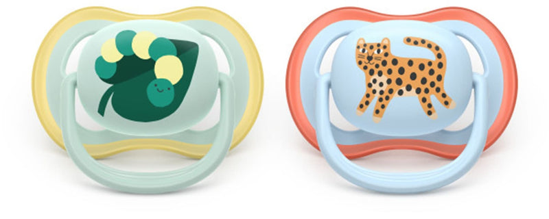 Philips Avent Ultra Aair Caterpillar Pacifier for 0-6M, 2-pk Y8