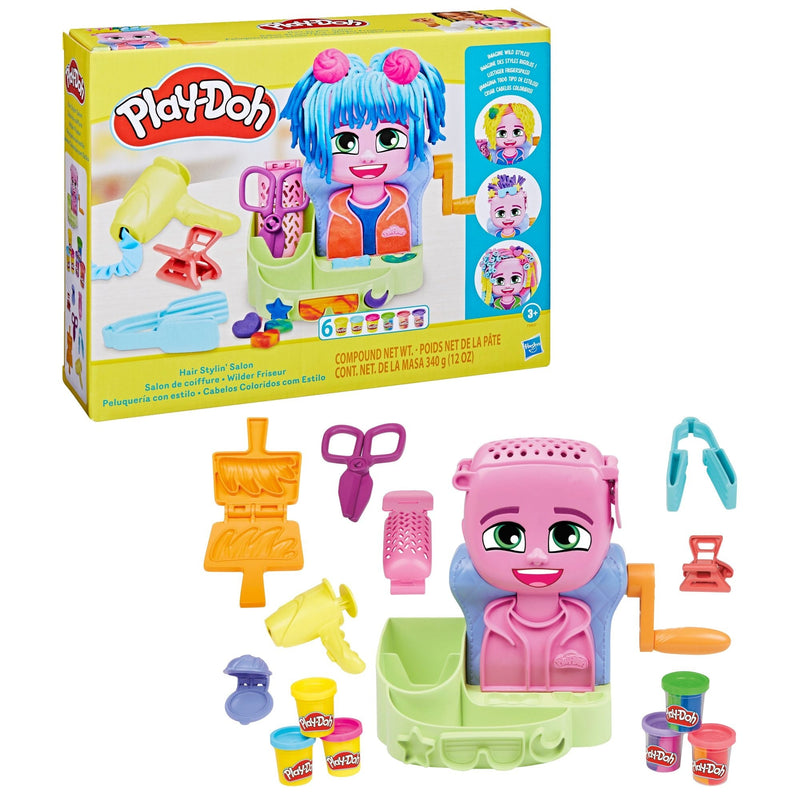 Play-Doh Hair Stylin' Dual Colour Salon Playset, Ages 3+ P6