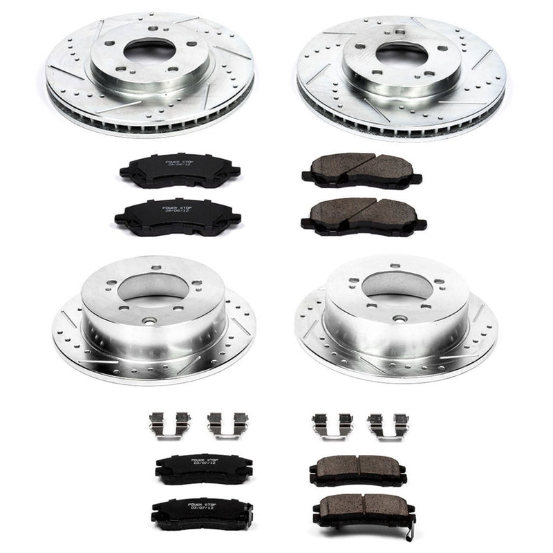 Power Stop Z23 Evolution Sport Performance Brake Kit - Front & Rear (Part# K0-K5999) H2