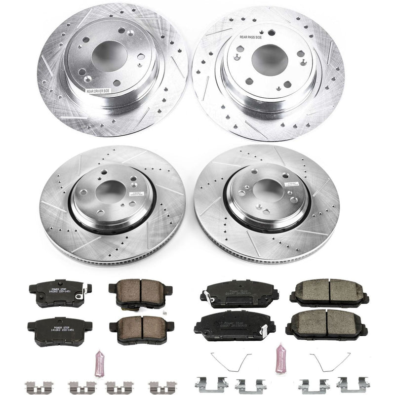 Power Stop Z23 Evolution Sport Performance Brake Kit - Front & Rear (Part# K6000 - K16000) T7