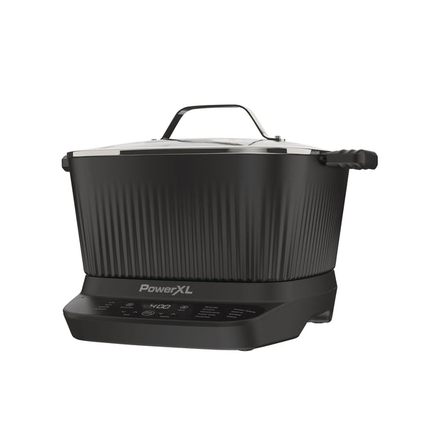PowerXL StirMax Digital Programmable Slow/Multi-Cooker with 9 Cooking Pre-Sets, Black K5