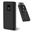 4 in 1 Fast Charging Power Bank with Built-in Cables, 10000mAh - PrimeCables