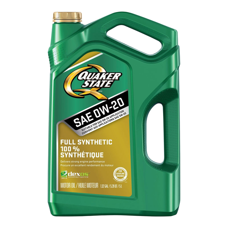 Quaker State Full Synthetic 0W20 Engine/Motor Oil, 5-L S2
