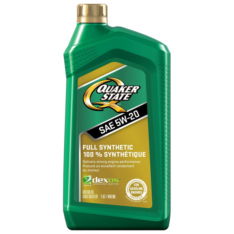 Quaker State Full Synthetic 5W20 Engine/Motor Oil, 946-mL M3