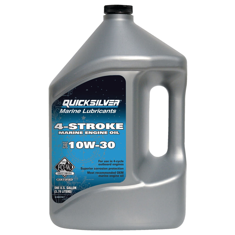 Quicksilver 4-Stroke Marine Engine Oil 10W30, 4-L O1