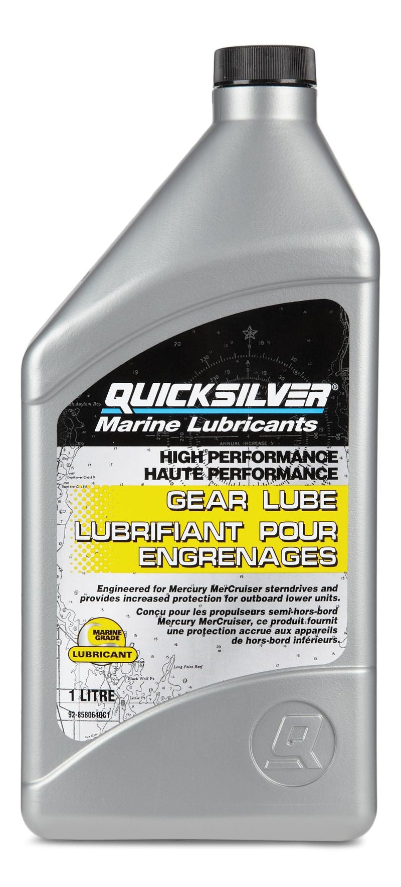 QuickSilver High Performance Marine Gear Lubricant SAE 90, 1-L E9