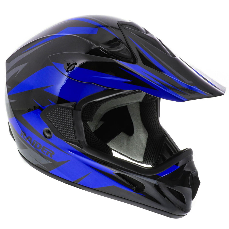 Raider RX2 Adult Dirt Bike/ATV Helmet, Blue Y3