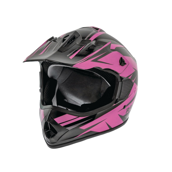 Raider RX2 ATV Helmet, Adult, Pink/Black, Assorted Sizes A3