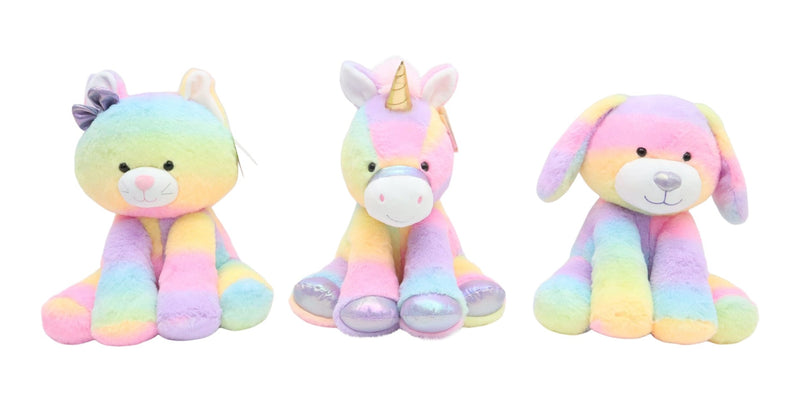 Rainbow Buddies 10-in Plush Toy, Assorted, Collectibles E9