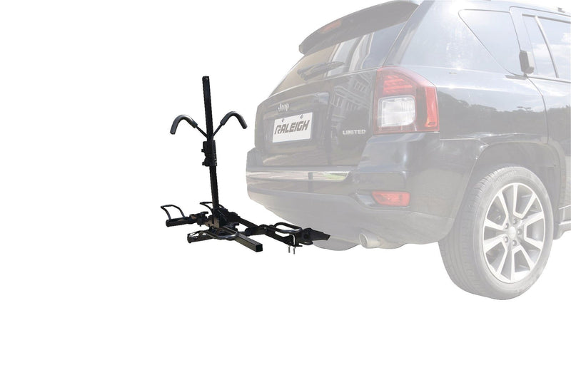 Raleigh 2-Bike Hitch Platform Rack with Anti-Wobble Hitch Pin, Folding Design Z9