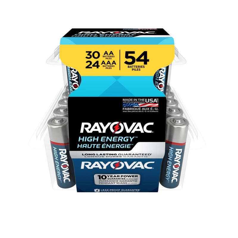 Rayovac AA30/AAA24 Battery Combo Pack, 54-pk H8