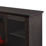 Real Flame Benjamin Landscape Electric Fireplace TV Stand, 81-in, 1500W, Includes Remote Control, Weathered Wood