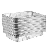 Rectangle Foil Reusable Full Size Steam Baking Pan, Silver, 12-in, for Baking/Cooking/Steaming
