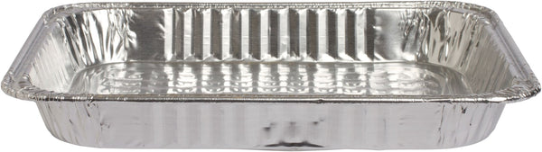 Rectangle Foil Reusable Half Size Steam Baking Pan, Silver, 12-in, for Baking/Cooking/Steaming T8