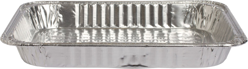 Rectangle Foil Reusable Half Size Steam Baking Pan, Silver, 12-in, for Baking/Cooking/Steaming T8