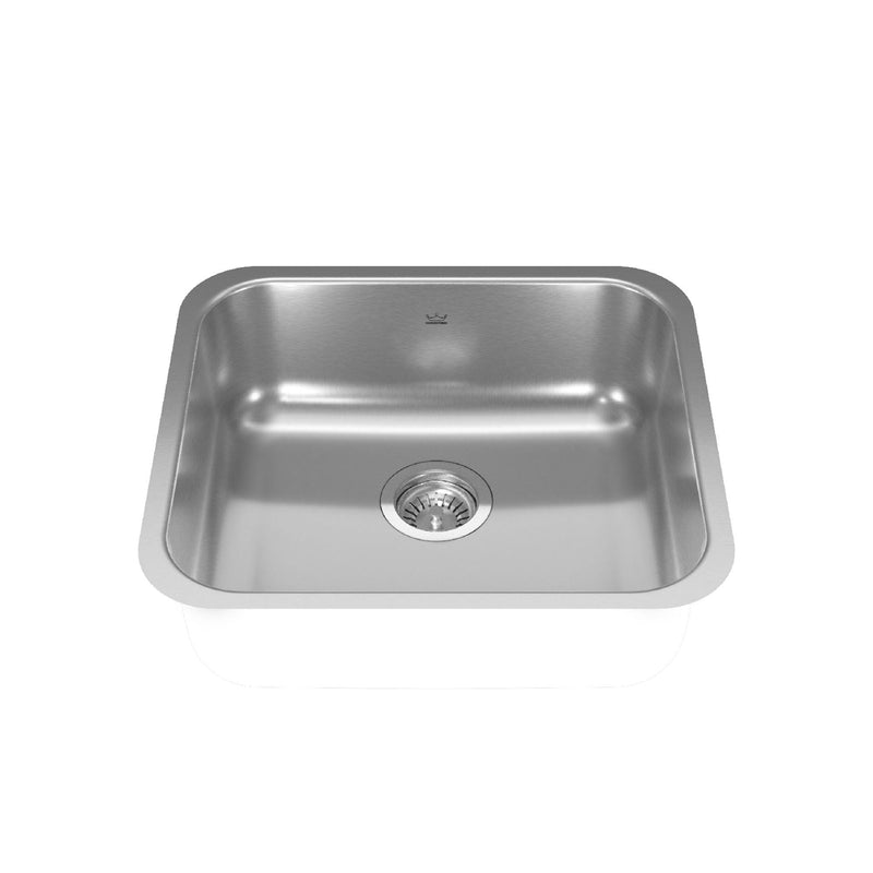 Reginox Single Stainless Steel Sink, 19.75x17.75-in S6