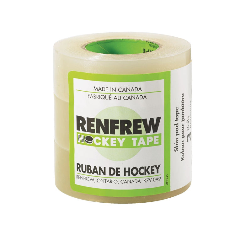 Renfrew Waterproof Hockey Tape, Clear, 24-mm x 15-m, 3-pk P2