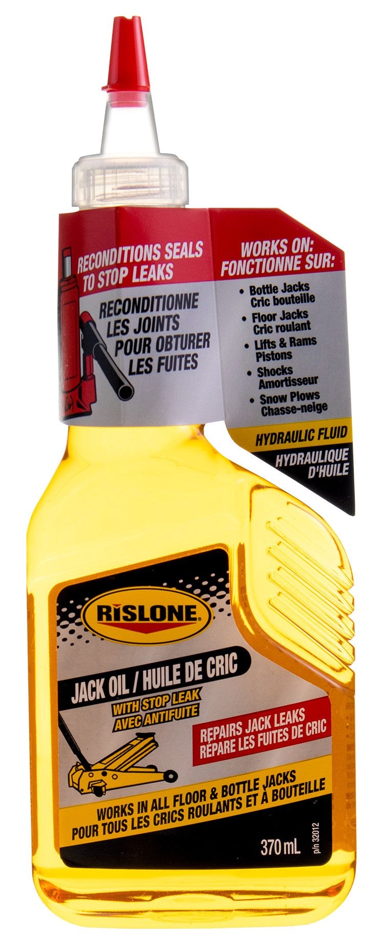 Rislone 32012 Hydraulics Jack Oil with Stop Leak, Amber, 370-mL Z3