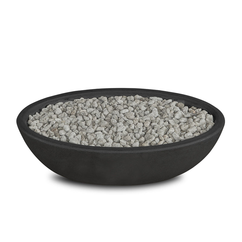 Riverside Oval Concrete Propane Fire Pit in Shale, 48-in S9
